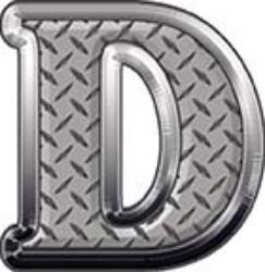 
	Reflective Letter D from www.westonink.com
