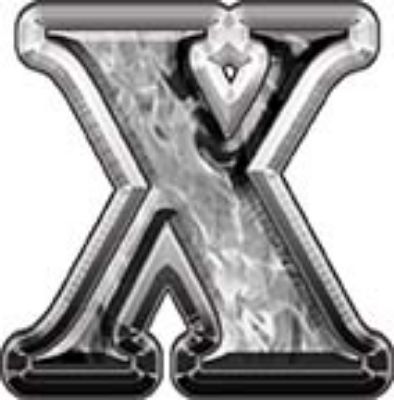  
	Reflective Letter X from www.westonink.com 
