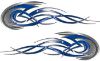 
	Tribal Flames Motorcycle Tank Decal Kit in Blue
