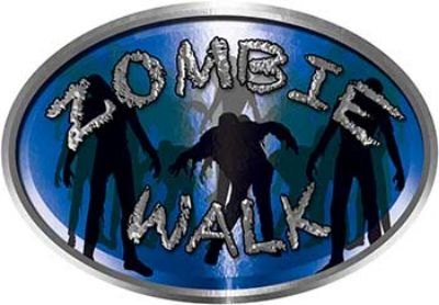 
	Oval Zombie Walk in Blue
