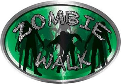
	Oval Zombie Walk in Green
