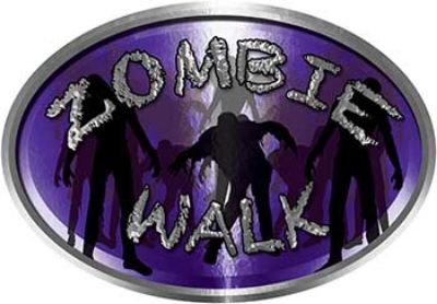 
	Oval Zombie Walk in Purple
