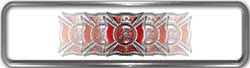
	Fire Fighter, EMS, Rescue Reflective Helmet Marker Decal with Red Maltese Cross
