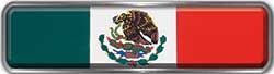 
	Fire Fighter, EMS, Rescue Reflective Helmet Marker Decal with Mexican Flag
