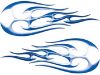 
	New School Tribal Flame Sticker / Decal Kit in Blue