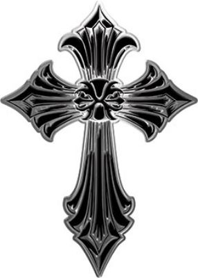 Old Style Cross in Black