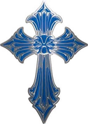 
	Old Style Cross in Blue
