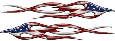 
	Twisted Flame Decal Kit with American Flag
