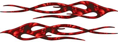 
	Twisted Flame Decal Kit with Red Evil Skulls
