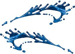 
	Splashed Paint Graphic Decal Set in Blue Camouflage

