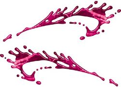 
	Splashed Paint Graphic Decal Set in Pink Camouflage
