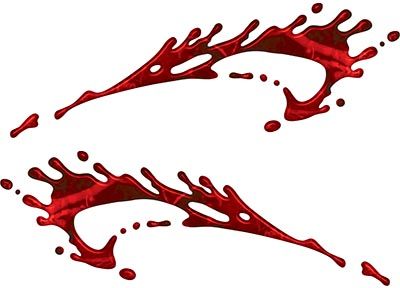 
	Splashed Paint Graphic Decal Set in Red Camouflage
