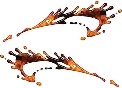 
	Splashed Paint Graphic Decal Set in Inferno
