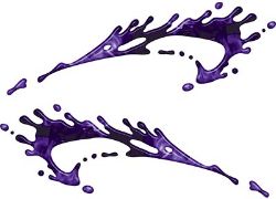 
	Splashed Paint Graphic Decal Set in Inferno Purple
