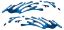 
	Wave Spash Paint Graphic Decal Set in Blue Camouflage

