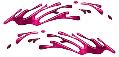 
	Wave Spash Paint Graphic Decal Set in Pink Camouflage
