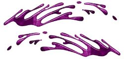 
	Wave Spash Paint Graphic Decal Set in Purple Camouflage
