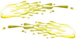 
	Thin Spash Paint Graphic Decal Set in Yellow
