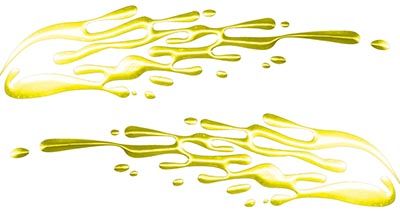 
	Thin Spash Paint Graphic Decal Set in Yellow
