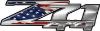 Z71 4x4 Decals with American Flag