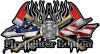 
	Twin Axe 4x4 Truck, SUV, ATV, SbS, Fire Fighter Edition Decals with American Flag
