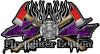 
	Twin Axe 4x4 Truck, SUV, ATV, SbS, Fire Fighter Edition Decals with Inferno Purple Real Flames
