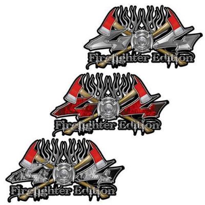 4x4 firefighter decals twin axe edition