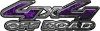 
	4x4 Off Road Truck, SUV, ATV, Side By Side Fender Emblem or Bedside Decals in Inferno Purple Real Flames
