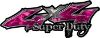 
	Super Duty Twisted Series 4x4 Truck Bedside or Fender Emblem Decals in Camo Pink
