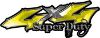 
	Super Duty Twisted Series 4x4 Truck Bedside or Fender Emblem Decals in Yellow

