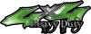 
	Heavy Duty Twisted Series 4x4 Truck Bedside or Fender Emblem Decals in Green
