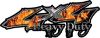 
	Heavy Duty Twisted Series 4x4 Truck Bedside or Fender Emblem Decals with Inferno Flames

