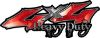 
	Heavy Duty Twisted Series 4x4 Truck Bedside or Fender Emblem Decals in Red
