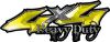 
	Heavy Duty Twisted Series 4x4 Truck Bedside or Fender Emblem Decals in Yellow
