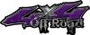 
	Off Road Twisted Series 4x4 Truck Bedside or Fender Emblem Decals in Diamond Plate Purple
