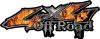 
	Off Road Twisted Series 4x4 Truck Bedside or Fender Emblem Decals with Inferno Flames
