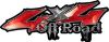 
	Off Road Twisted Series 4x4 Truck Bedside or Fender Emblem Decals in Red
