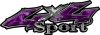  
	Sport Twisted Series 4x4 Truck Bedside or Fender Emblem Decals in Camo Purple 
