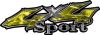  
	Sport Twisted Series 4x4 Truck Bedside or Fender Emblem Decals in Camo Yellow 
