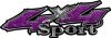  
	Sport Twisted Series 4x4 Truck Bedside or Fender Emblem Decals in Diamond Plate Purple 
