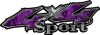 
	Sport Twisted Series 4x4 Truck Bedside or Fender Emblem Decals with Inferno Purple Flames 
