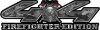 
	Firefighter Fire Department Maltese Cross 4x4 Fire Fighter Edition Decals in Gray Camouflage
