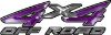 
	4x4 Off Road ATV Truck or SUV Decals in Purple
