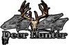 
	Deer Hunter Twisted Series 4x4 Truck Bedside or Fender Emblem Decals in Gray Camouflage
