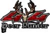 
	Deer Hunter Twisted Series 4x4 Truck Bedside or Fender Emblem Decals in Red Camouflage
