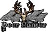 
	Deer Hunter Twisted Series 4x4 Truck Bedside or Fender Emblem Decals in Diamond Plate
