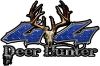 
	Deer Hunter Twisted Series 4x4 Truck Bedside or Fender Emblem Decals in Blue Diamond Plate
