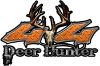 
	Deer Hunter Twisted Series 4x4 Truck Bedside or Fender Emblem Decals in Orange Diamond Plate

