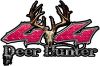 
	Deer Hunter Twisted Series 4x4 Truck Bedside or Fender Emblem Decals in Pink Diamond Plate
