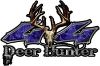 
	Deer Hunter Twisted Series 4x4 Truck Bedside or Fender Emblem Decals in Blue Inferno
